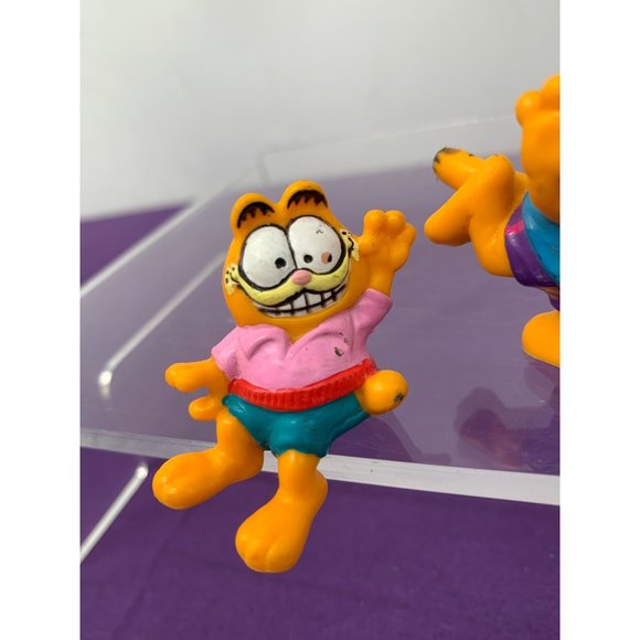 Garfield PVC 2 Inch Toys Collectables Figurines Cake Toppers 1981 Lot of 3 - Picture 8 of 11